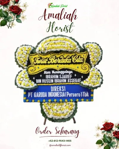 Papan Bunga Duka di Purabaya